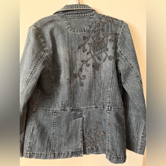 Embroidered Denim Jacket - Picture 2 of 4